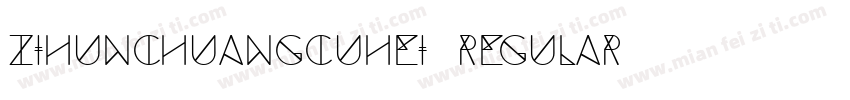 zihunchuangcuhei Regular字体转换